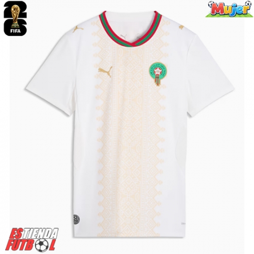 Marruecos Segunda Equipación Mujer Mundial 2026 Manga Corta